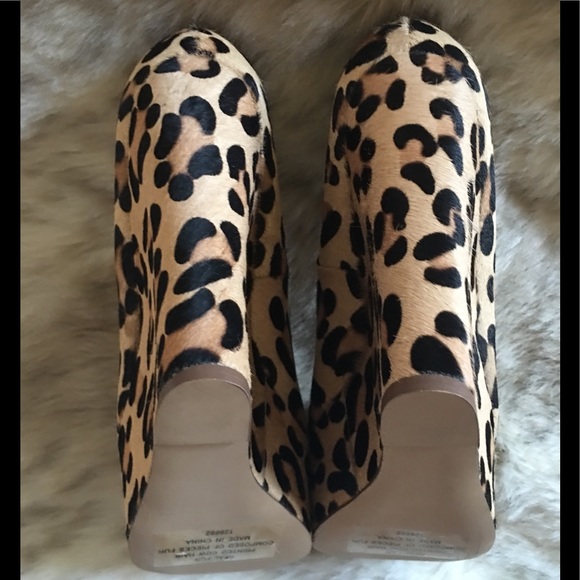 Steve Madden-Leopard Animal Print Pony Hair Wedges - Picture 5 of 7